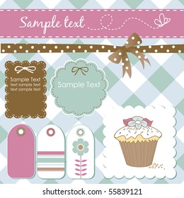 Vintage scrap-booking elements