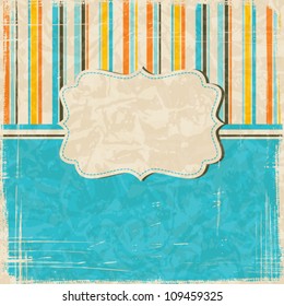 Vintage scratch background with place for text. Vector Eps 10.