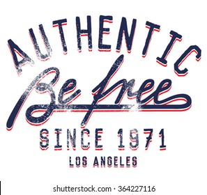 vintage script & college typography for your apparel