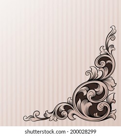 Vintage scroll design vector illustration 