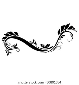 Vintage scroll pattern for design illustration vector