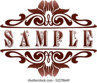 Vintage scroll (put your text)