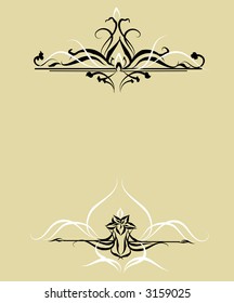 Vintage scrolls with room for text