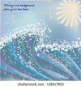 Vintage sea background