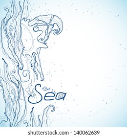 vintage sea shell background
