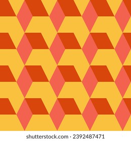 Patrón geométrico abstracto vintage Seamless. Ilustración vectorial.