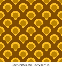 Vintage Seamless abstract geometric pattern. Vector Illustration.
