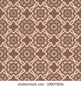 Vintage seamless abstract ornate pattern background vector illustration