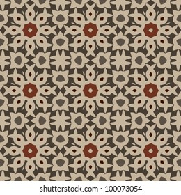 Vintage seamless abstract ornate pattern background vector illustration