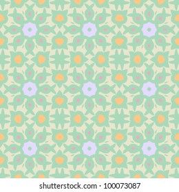 Vintage seamless abstract ornate pattern background vector illustration