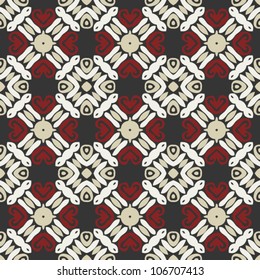 Vintage seamless abstract ornate pattern background vector illustration