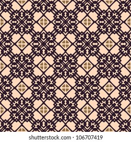 Vintage seamless abstract ornate pattern background vector illustration