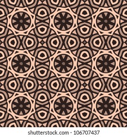 Vintage seamless abstract ornate pattern background vector illustration