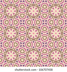 Vintage seamless abstract ornate pattern background vector illustration