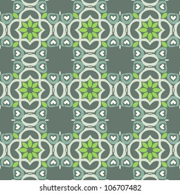 Vintage seamless abstract ornate pattern background vector illustration
