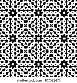 Vintage seamless abstract ornate pattern background vector illustration