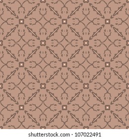 Vintage seamless abstract ornate pattern background vector illustration