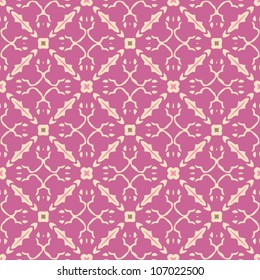 Vintage seamless abstract ornate pattern background vector illustration