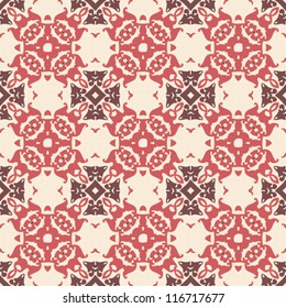 Vintage seamless abstract ornate pattern background vector illustration