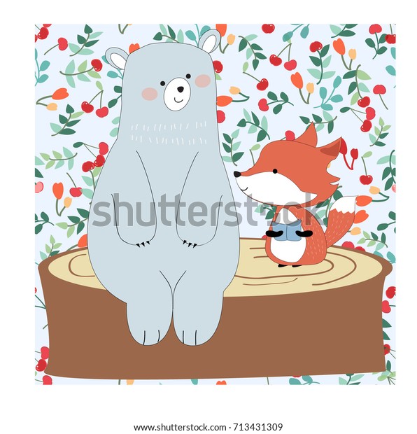 Vintage Harmonieux Adorable Bebe Loup De Image Vectorielle De Stock Libre De Droits Vintage Harmonieux Adorable Bebe Loup De Image Vectorielle De Stock Libre De Droits