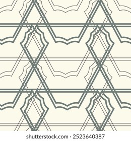Patrón art deco sin costuras de Antiguas. Plantilla para el diseño. Ilustración vectorial