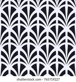 Vintage seamless art deco pattern. Template for design. Vector illustration