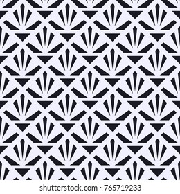 Vintage seamless art deco pattern. Template for design. Vector illustration