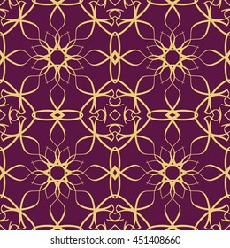 Vintage seamless background with lacy ornament.