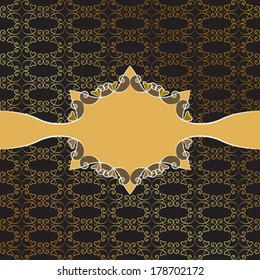 Vintage seamless background with ornament