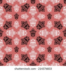 Vintage seamless background. Vector pattern.