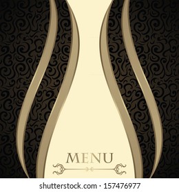 Vintage seamless background. Seamless wallpaper. Can be used as a menu   