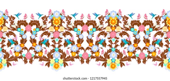 vintage seamless border for your design