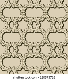 Vintage seamless chain pattern, vector illustration