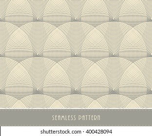 a vintage seamless circles geometric pattern in light gray