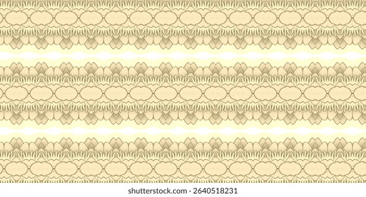 Vintage Seamless Ethnic Pattern – Beige and Brown Decorative Textile