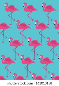 vintage seamless flamingo vector/illustration