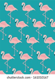 vintage seamless flamingo vector/illustration