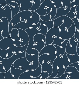 Vintage seamless floral pattern