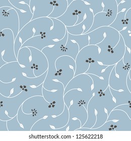 Vintage seamless floral pattern