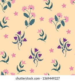 Vintage seamless floral pattern