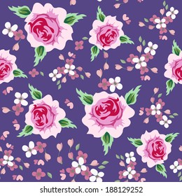 vintage seamless floral pattern