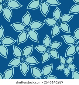 Vintage nahtlose Blumenmuster Hintergrund, abstrakte Blattblume.