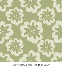 Vintage fundo padrão floral sem emenda, flor de folha abstrata.