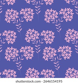 Vintage seamless floral pattern background, abstract leaf flower.
