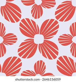 Vintage seamless floral pattern background, abstract leaf flower.