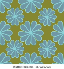 Vintage seamless floral pattern background, abstract leaf flower.