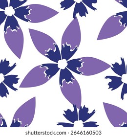 Vintage fundo padrão floral sem emenda, flor de folha abstrata.