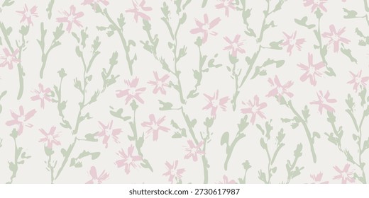 Patrón floral inconsútil de Antiguas de la flor de cerezo en estilo retro. Patrón japonés sin costuras de Vector de flores sakura. Color del bailarín de la nube de moda.