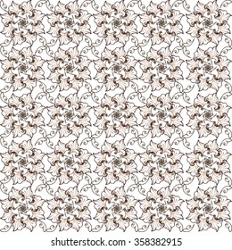 Vintage seamless floral pattern. Decorative ornament backdrop for fabric, textile, wrapping paper, card, invitation, wallpaper, web design.