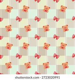 Vintage seamless floral pattern design featuring red poppies and pink roses with green leaves for a nature-inspired vector illustration wallpaper decoration